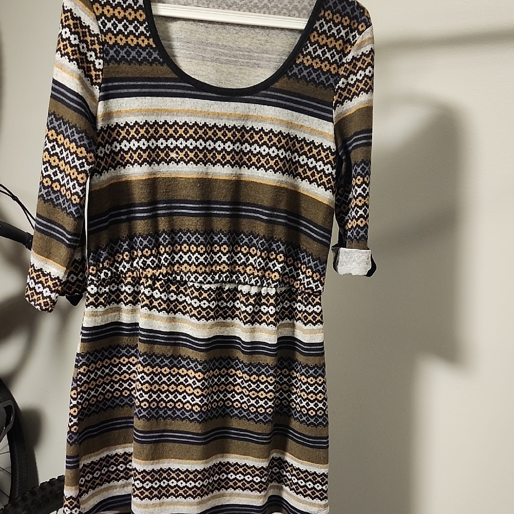 ⭐ George Geometric Tunic Top Relaxed Casual Layer Women's Size M